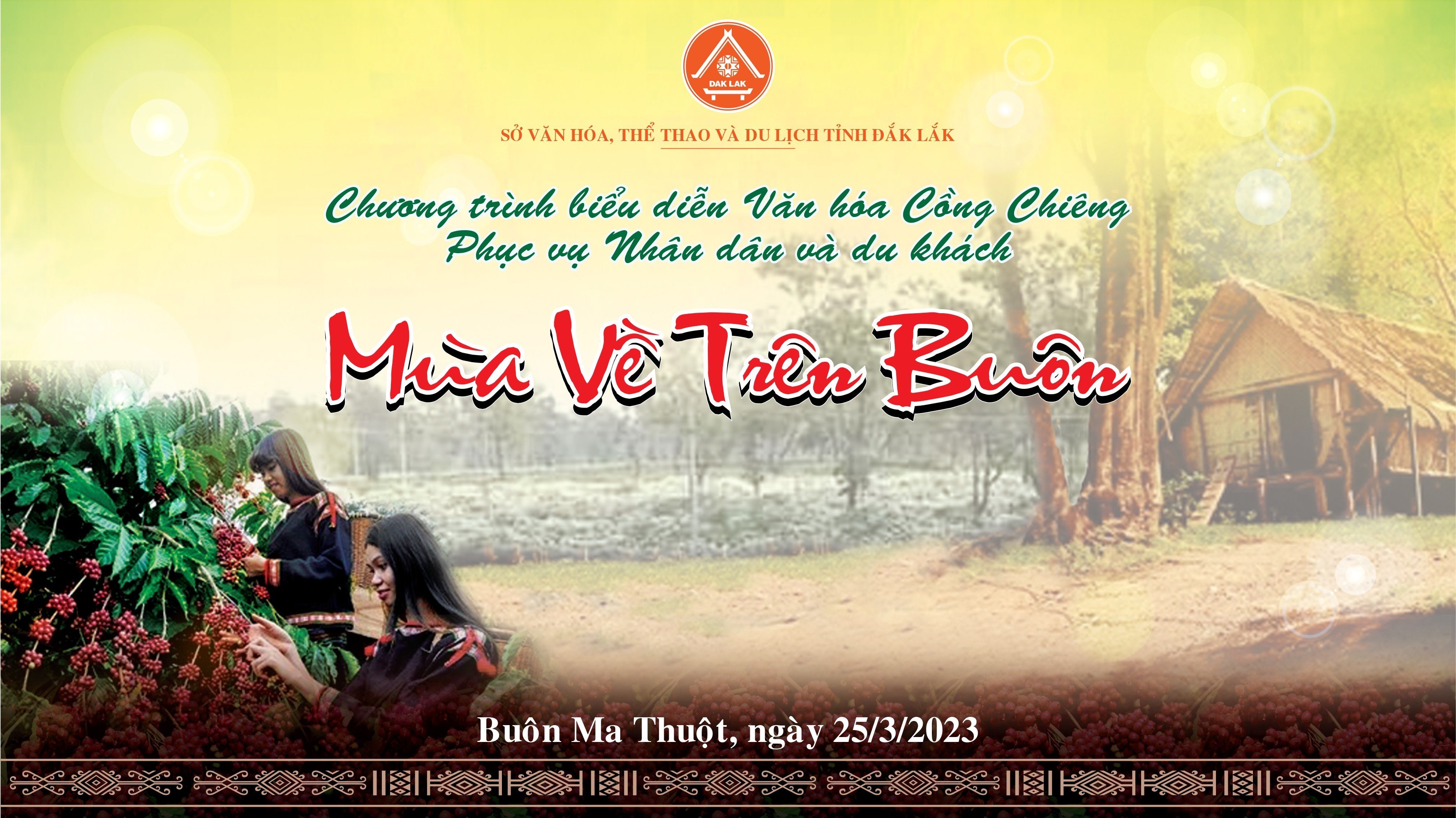 CHƯƠNG TRÌNH BIỂU DIỄN VĂN HÓA CỒNG CHIÊNG "ÂM VANG ĐẠI NGÀN" PHỤC VỤ NHÂN DÂN VÀ DU KHÁCH